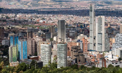 Landscape,Of,High,Buildings,In,Bogota,,Colombia